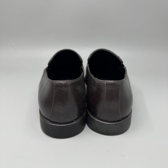 Bruno Magli Raging Loafer Shoes Men’s 10 Brown Leather Slip On Made Italy main image 8